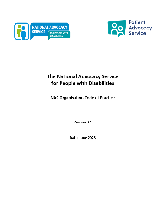 NAS Organisation Code of Practice